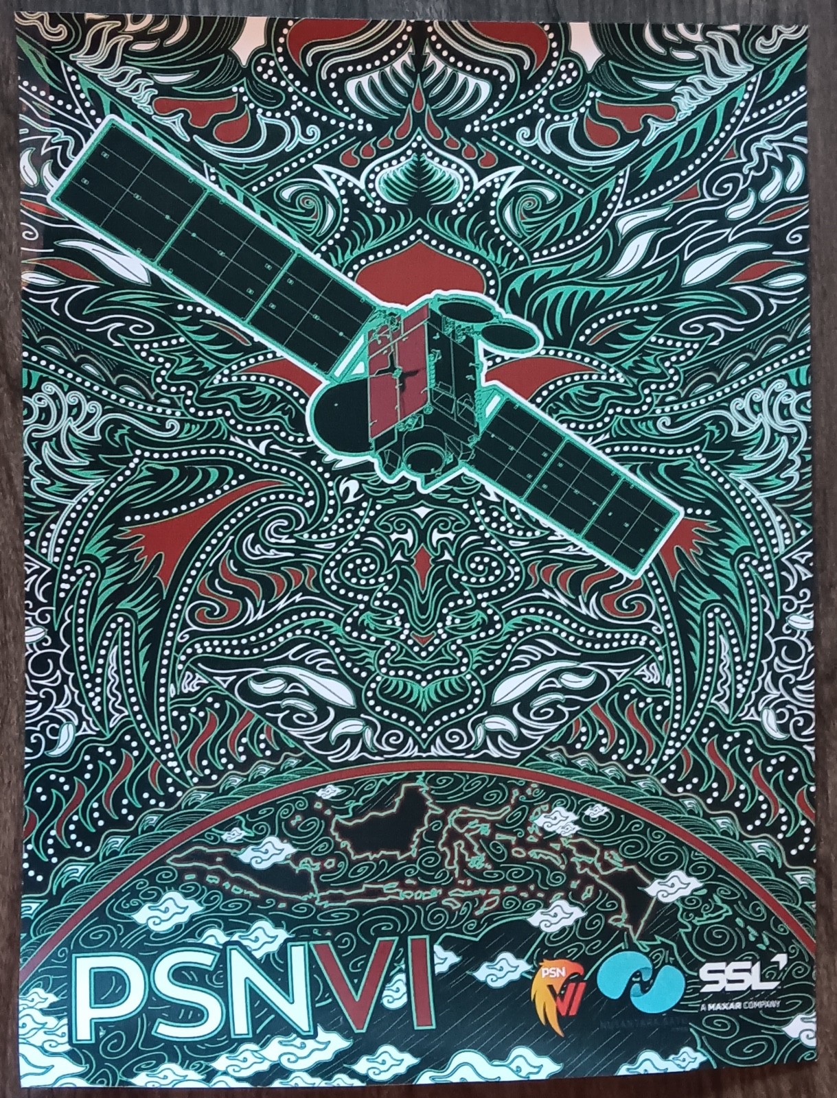 PSN VI. Nusantara Satu. SSL / Maxar satellite poster