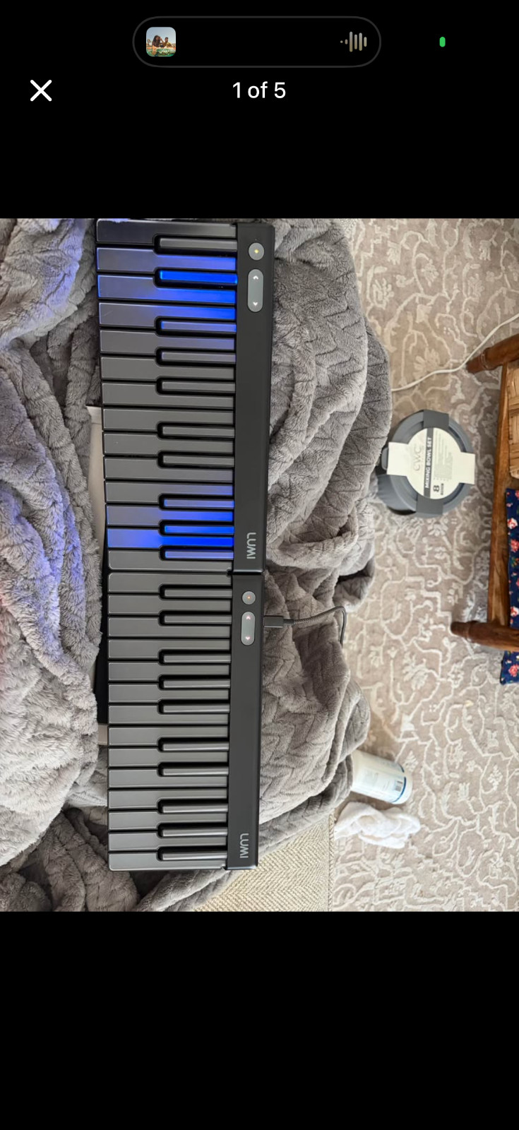 Roli Lumi Keys LKB01 24-Key Illuminated MIDI Keyboard