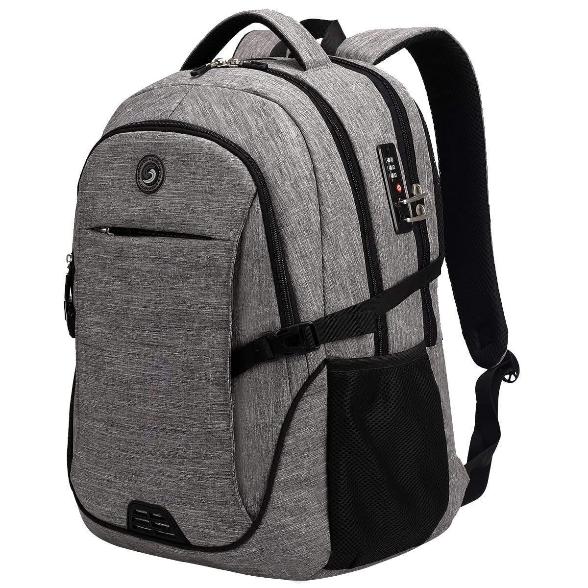 Anti-Theft Laptop Backpack Travel Bag with Combination Lock for Men and Women