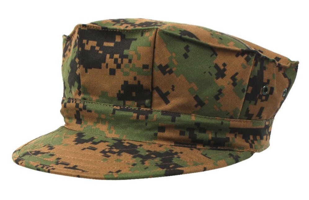 ROTHCO United States Marine Corps Woodland Marpat 8 Point Garrison Cap Hat XL