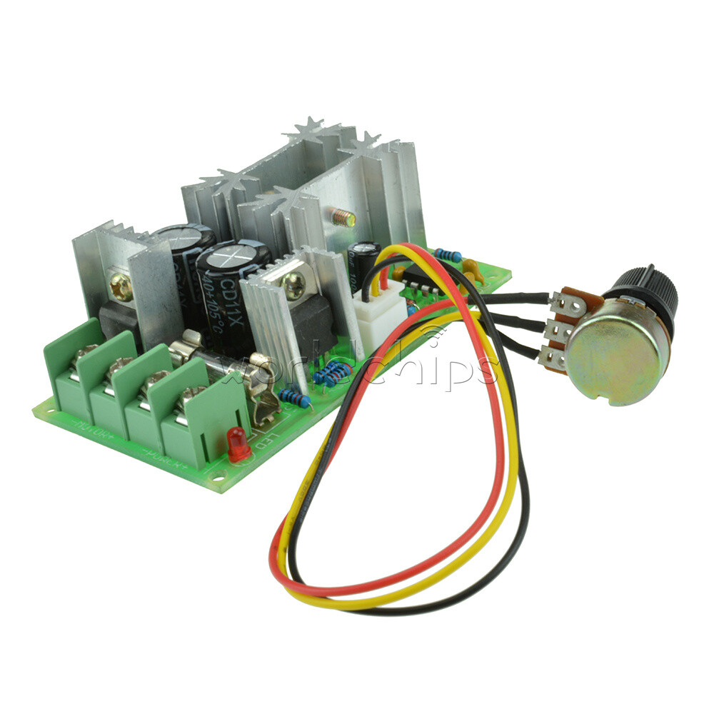 Universal DC 10-60V 20A PWM HHO RC Motor Speed Regulator Controller Switch 25KHz