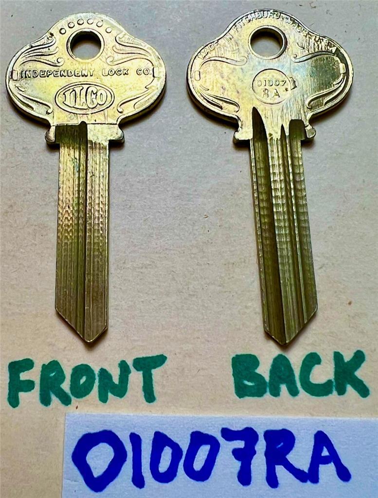 Vintage 1970s 1980s NOS ILCO O1007RA key blanks new old stock 01007RA S45