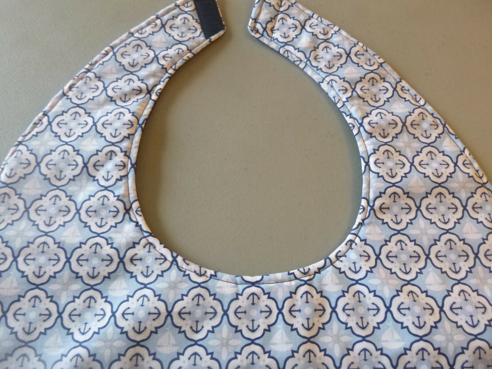 Adult Bib/Clothing Protector double thickness with Quilted Diamond Backing