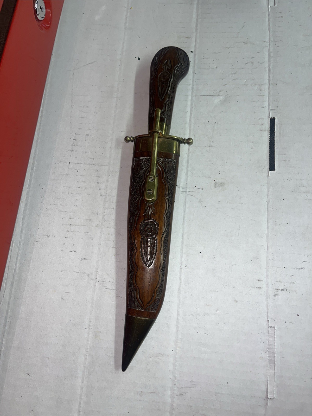 Antique Vintage Turkish Ottoman Islamic Wooden Dagger Knife Khanjar Jambiya