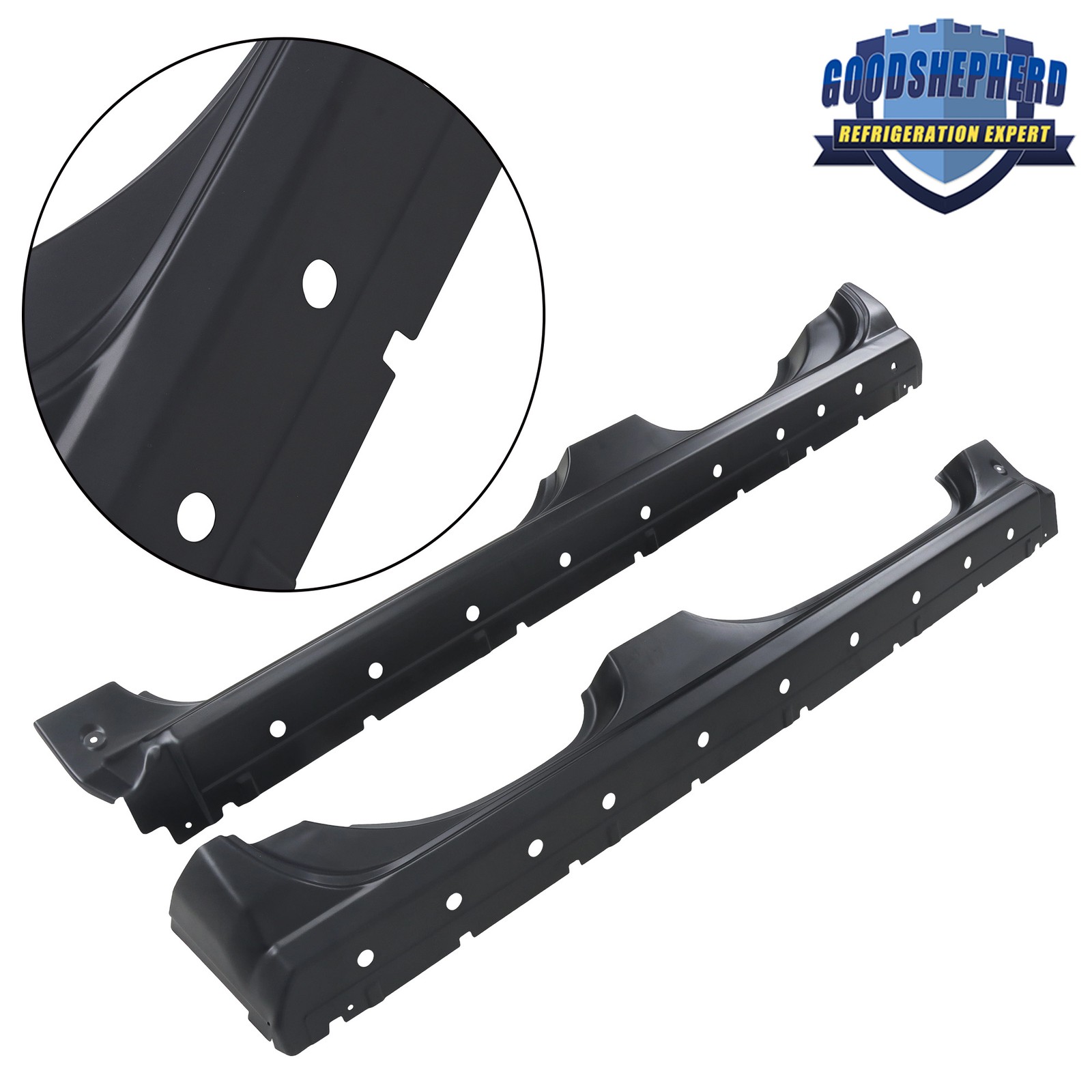 Driver Passenger Rocker Panel 2Pcs Kit For Silverado/Sierra Extended Cab 14-2018