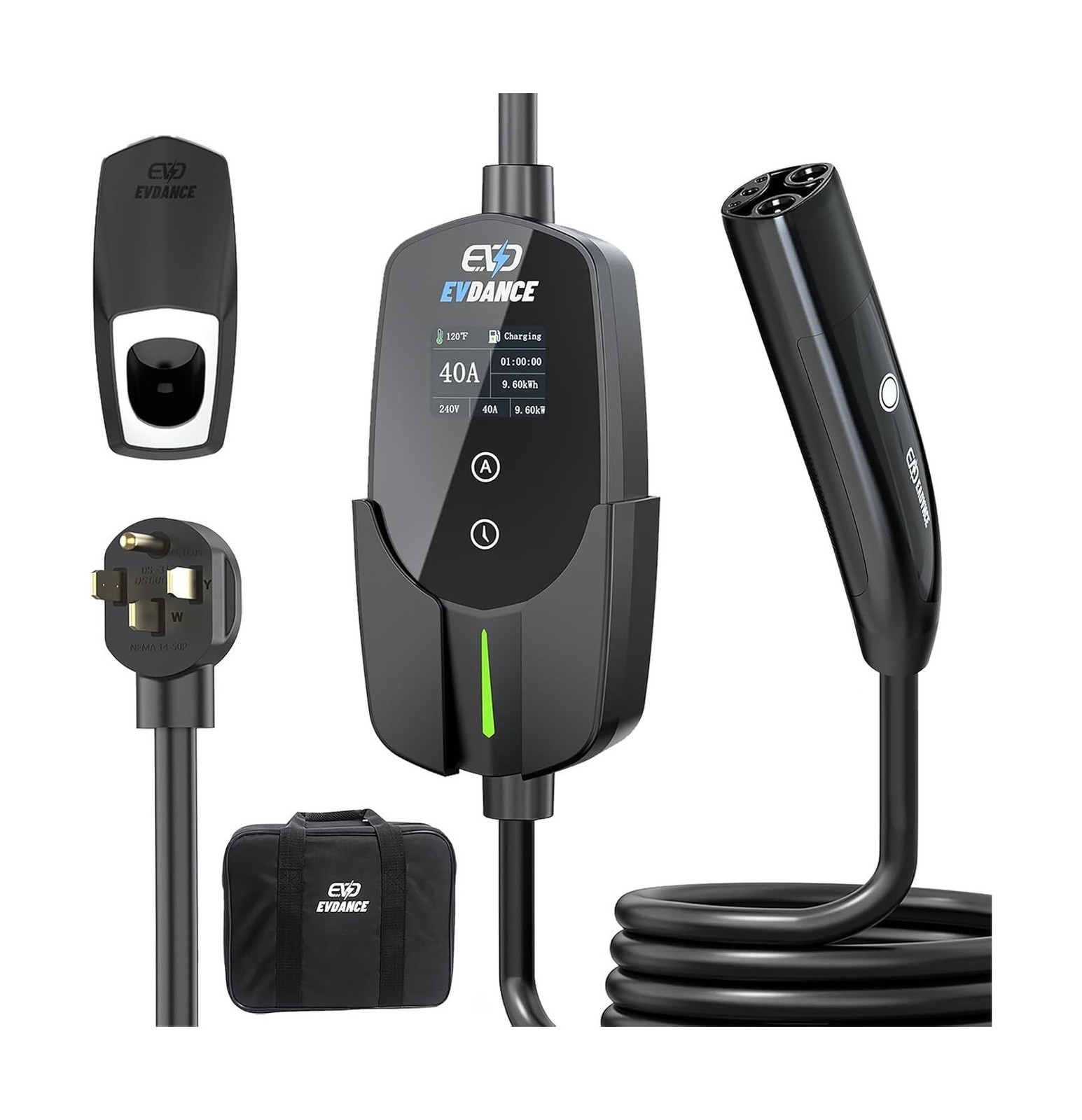 2 EV for Tesla ,  40A / 9.6kW Fast Home EV Charging Station with ...