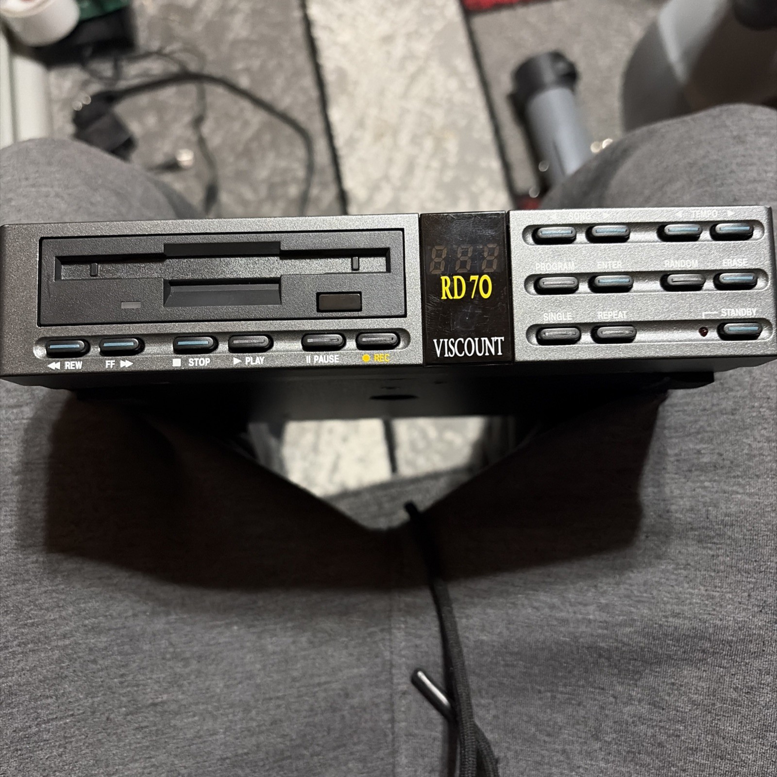 Viscount RD70 (Italy, 1990s) Vintage MIDI Data Filer & Sequence Playback Unit!