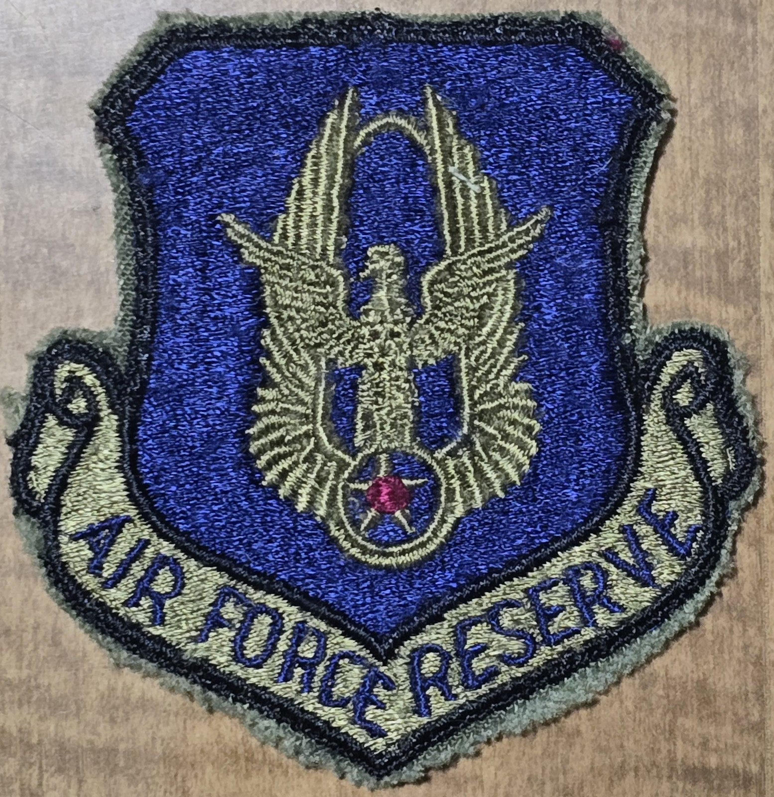 USAF AIR FORCE AFR AIR FORCE RESERVE OLDER CUT EDGE PATCH SUBDUED BDU VTG ORIG