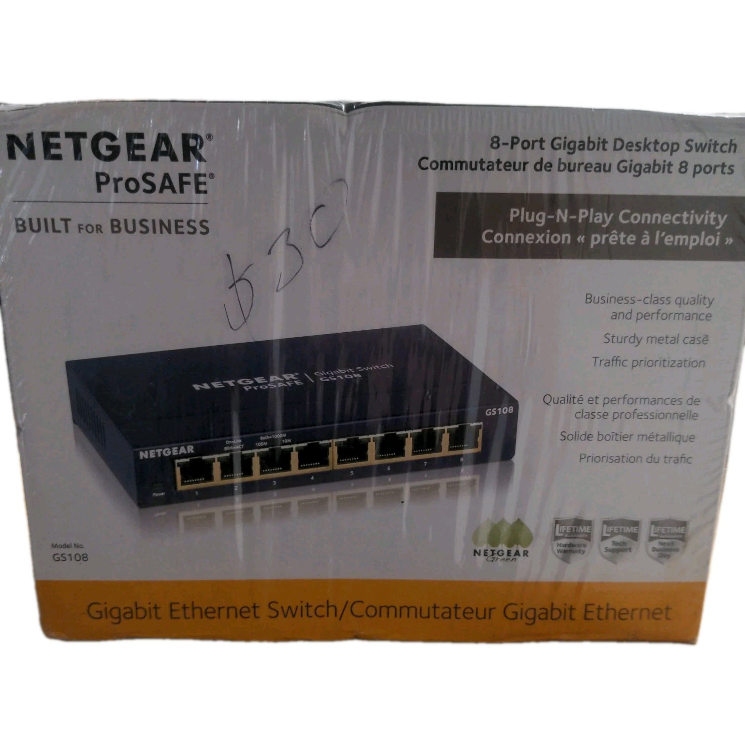 Netgear Prosafe 8-port Gigabyte Desktop Switch Plug And Play Connectivity