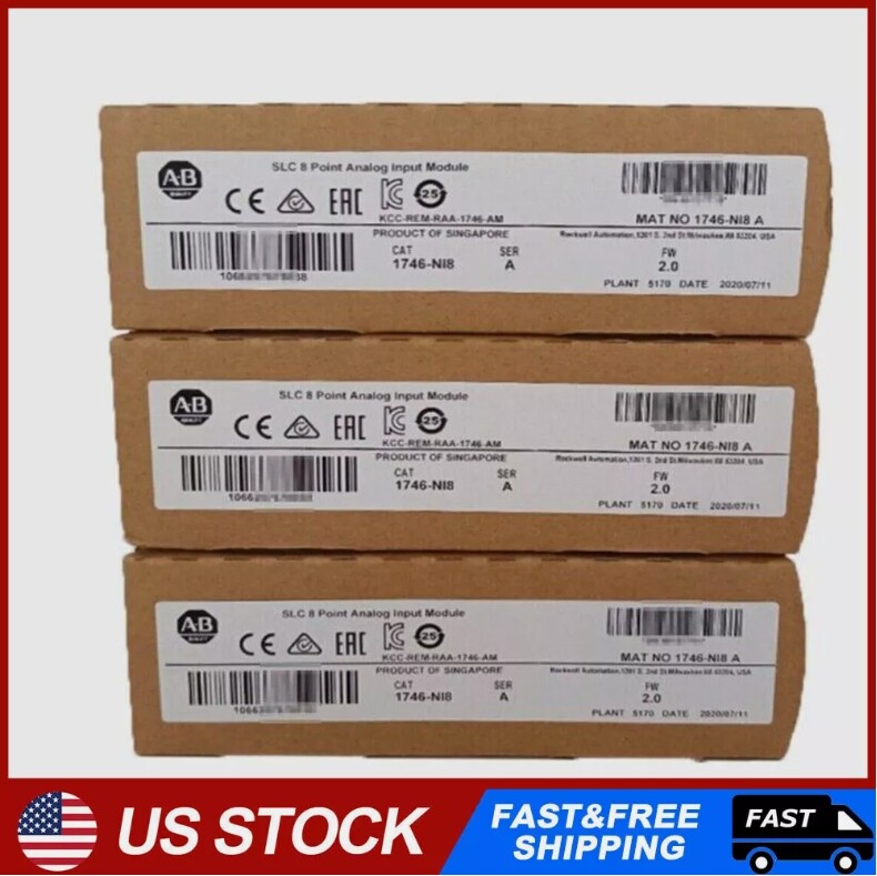 New Factory Sealed AB 1746-NI8 SLC 500 Analog Input Module 1746NI8