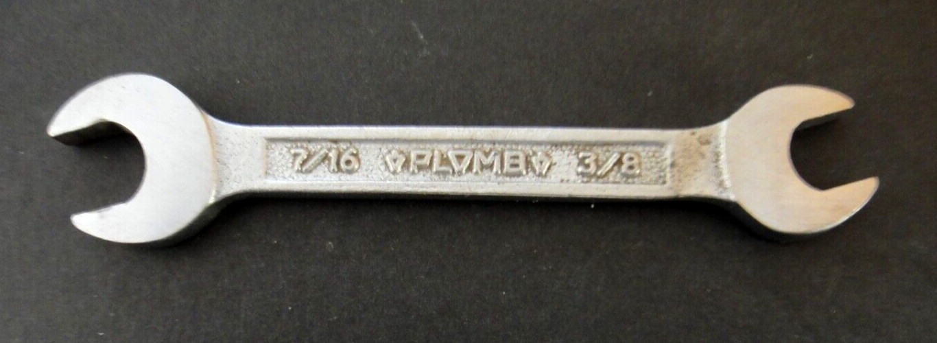 Vintage Plumb 3021 Open End Wrench 3021 3/8"-7/16"