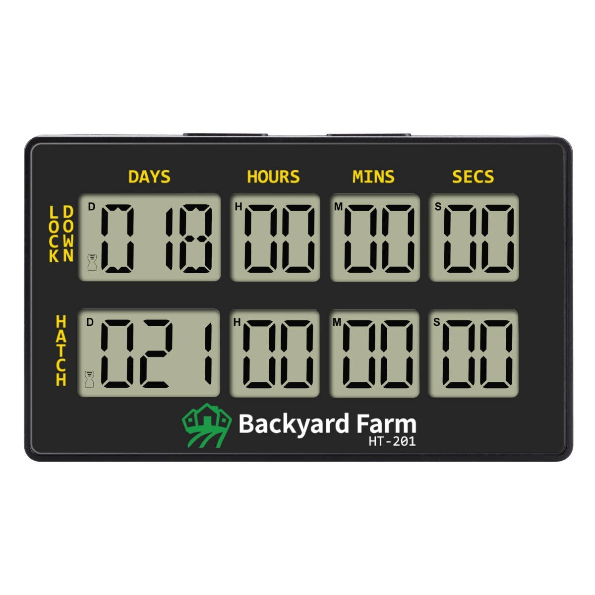Egg Incubator Dual Countdown Hatch Timer Double Count Down Days Hours Minute Sec