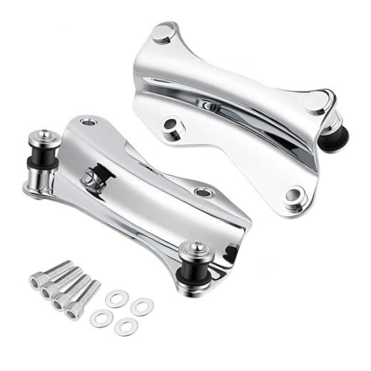 Motorcycle 4-Point Docking Hardware Kit Fits for Harley Touring Chrome#14-25