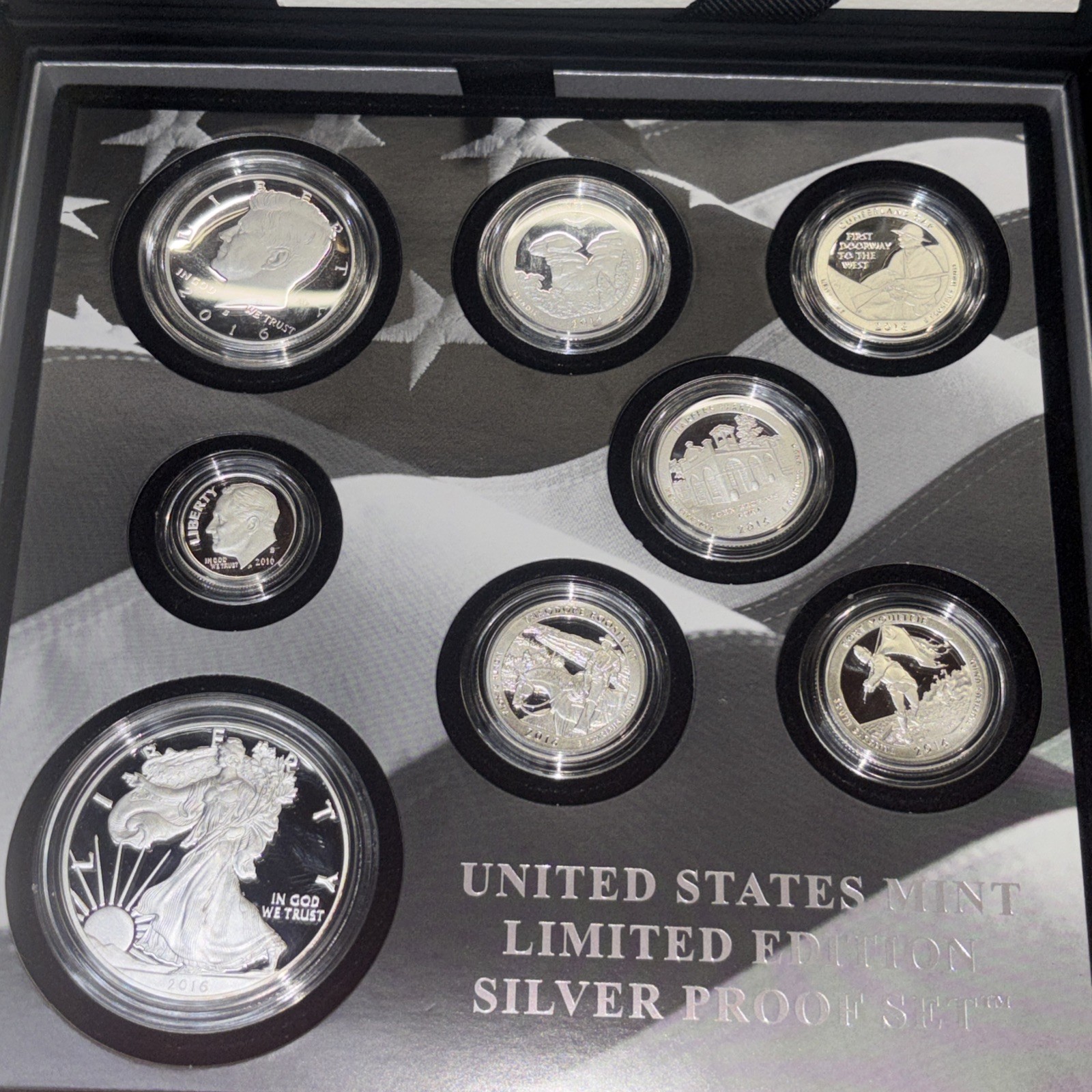 2016-S UNITED STATES MINT. LIMITED EDITION SILVER PROOF SET  OGP/COA