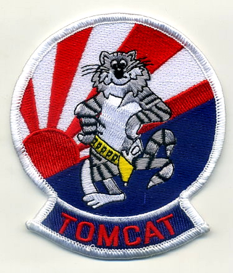 US NAVY F-14 TOMCAT TWIN-ENGINE FIGHTER vêlkrö PATCH: JAPAN DEPLOYMENT (VINTAGE)