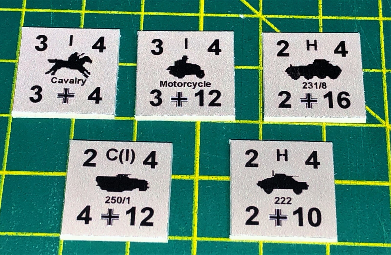 Panzer Leader + PanzerBlitz Recon, for Avalon Hill, 72 counters + 4 scenario