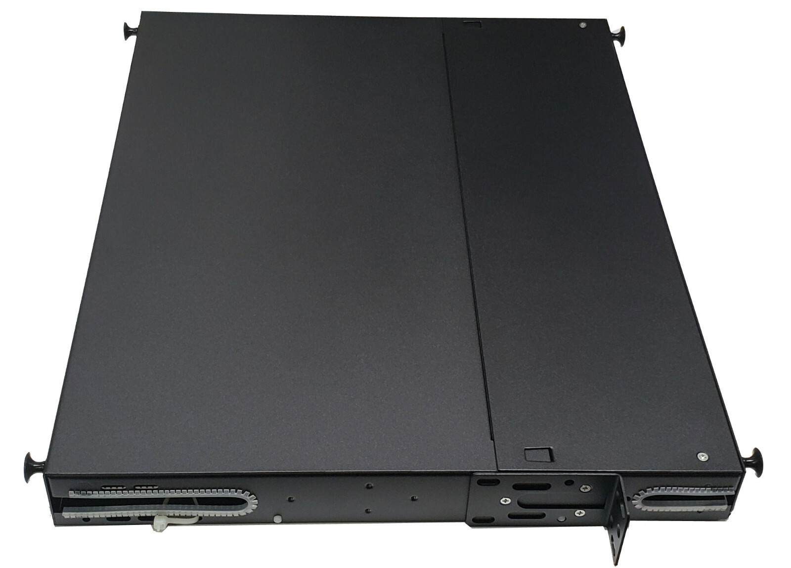 72 Fiber 1RU Rack Mount FDP Patch Only w/ 18 LC Singlemode Blue Quad Adapters
