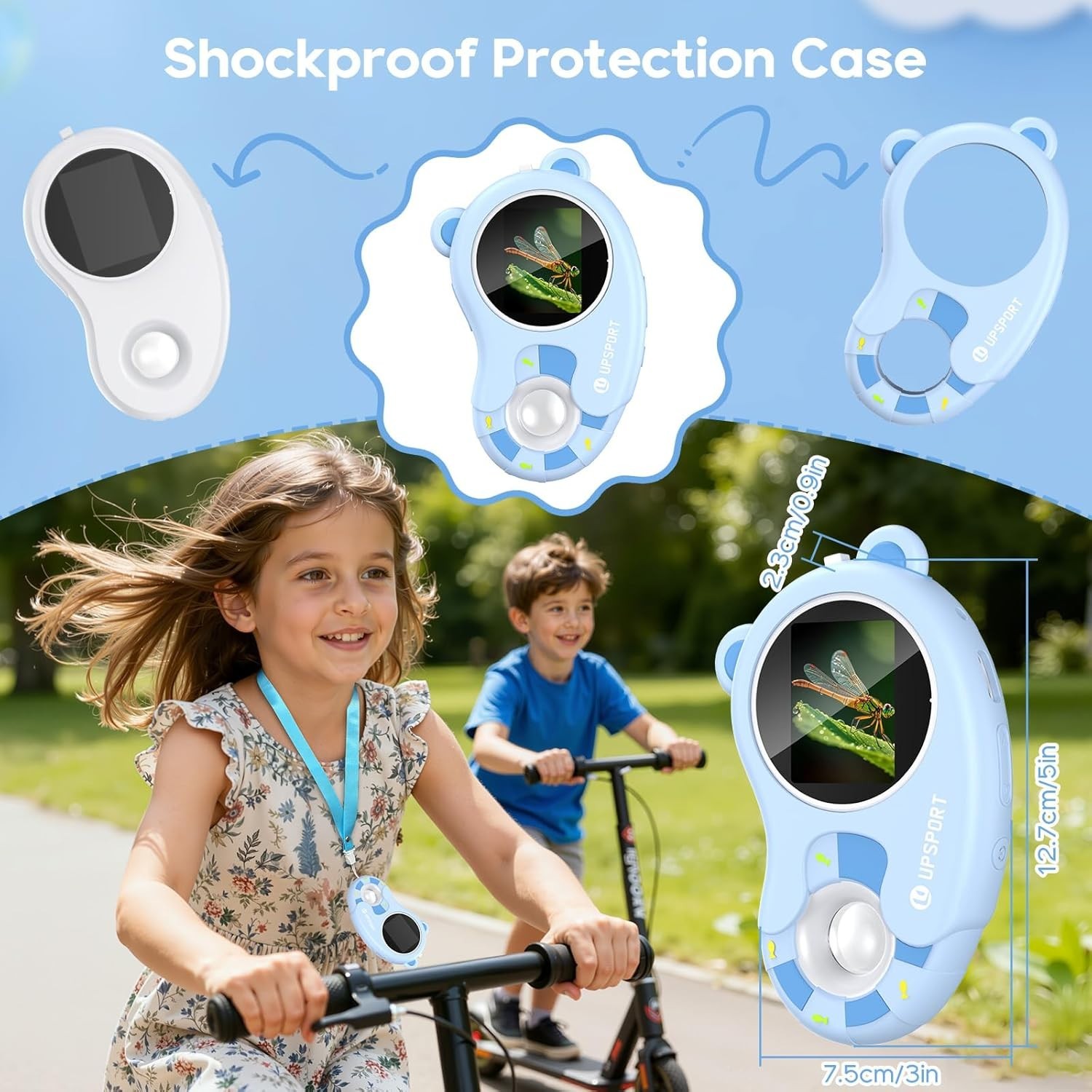 Kids 2-in-1 Digital Microscope & Video Camera - 1000X Portable STEM Gift