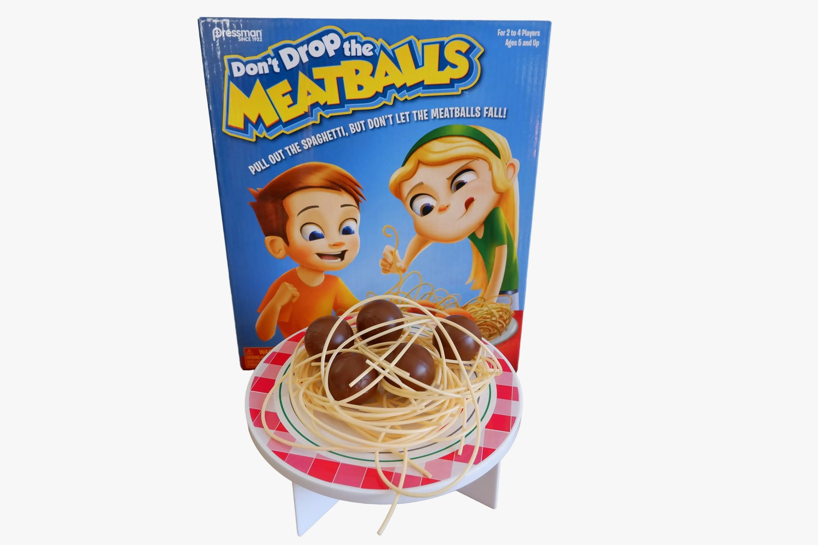Don’t Drop the Meatballs Pressman Kids Action Board Game Family Fun