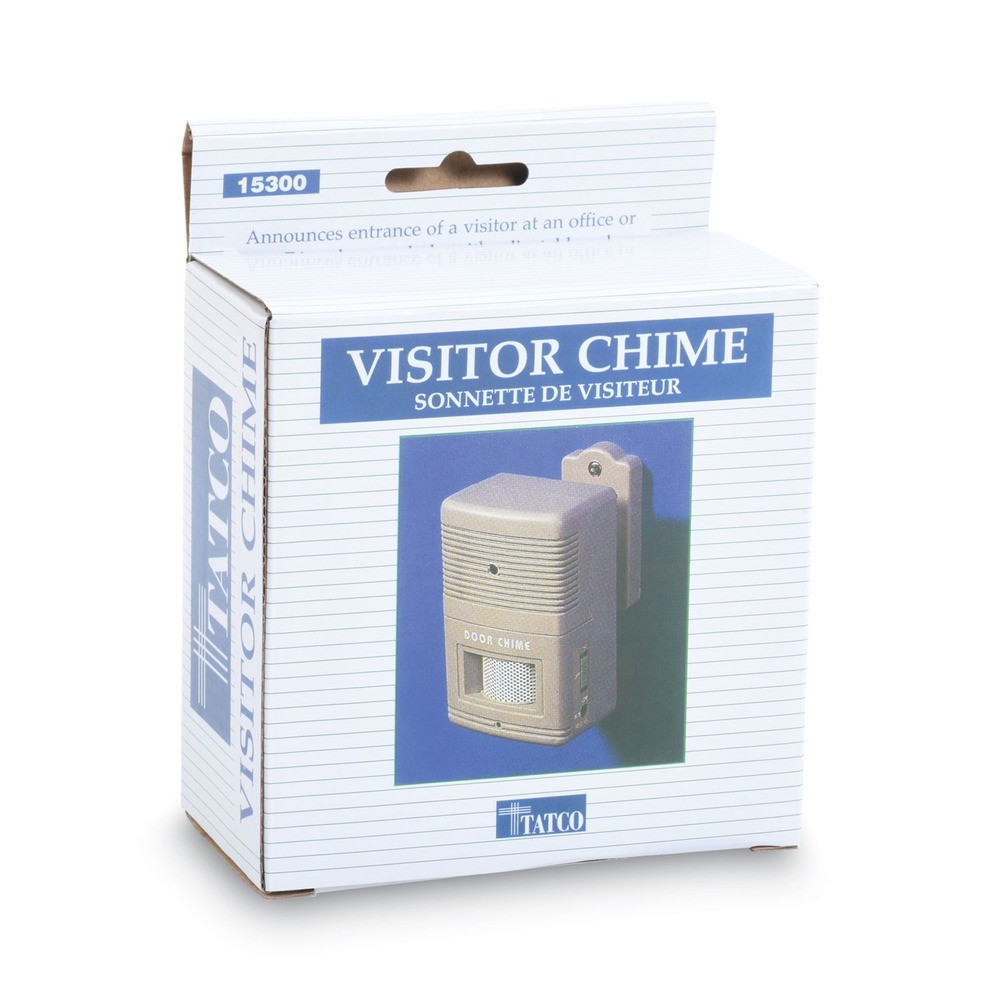 Tatco 15300 2.75 x 2 x 4.25 Battery Operated Visitor Arrival/Departure Chime New