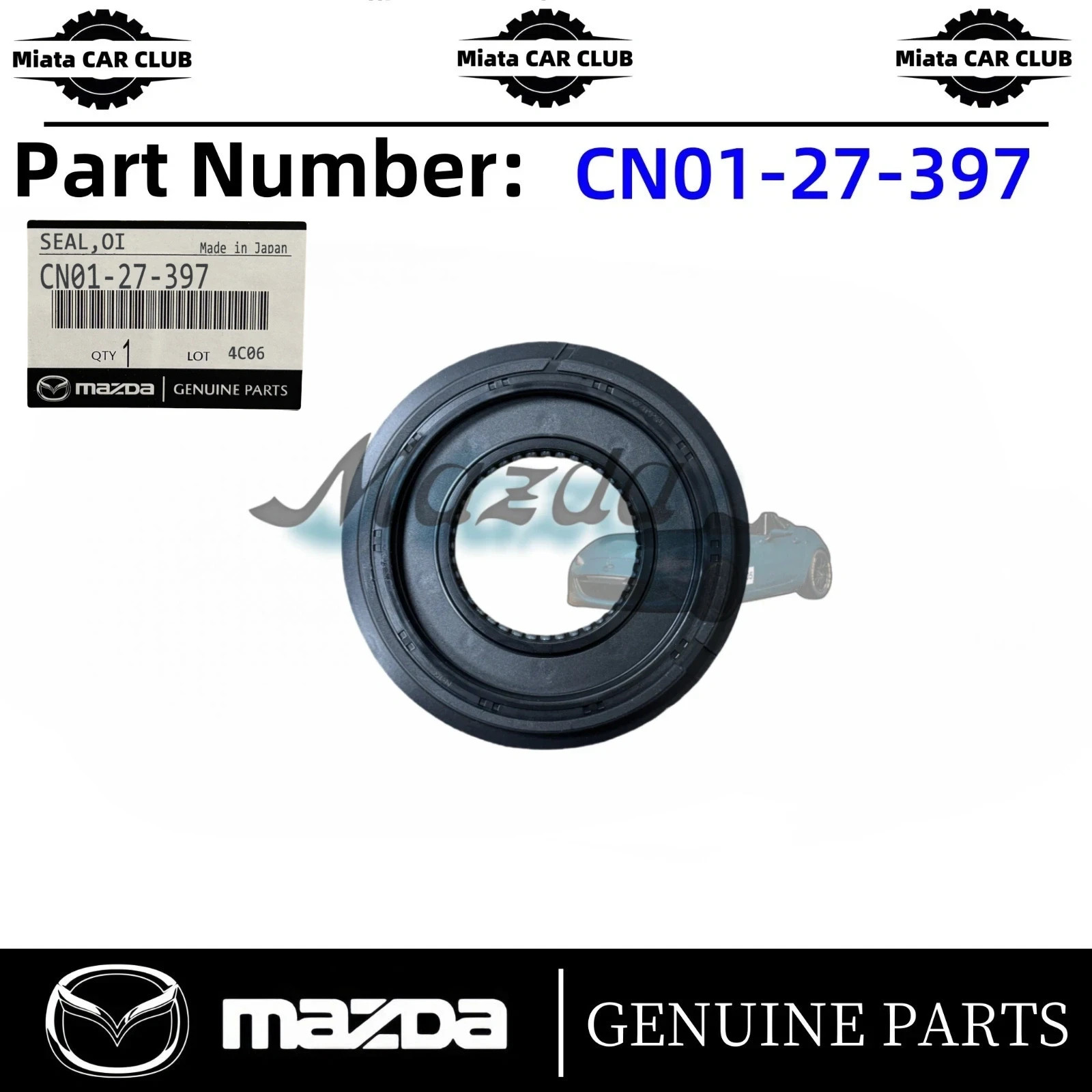Mazda 13-25 CX-3 CX-30 CX-5 CX-9 Transfer Case Output Shaft Oil Seal CN01-27-397