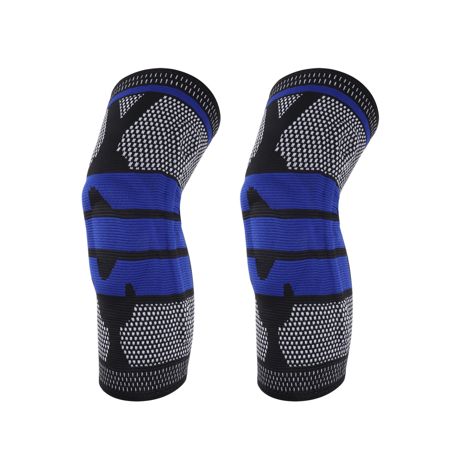 Horizontal Stripes Knee Pads x Large Black Blue 1 Pc