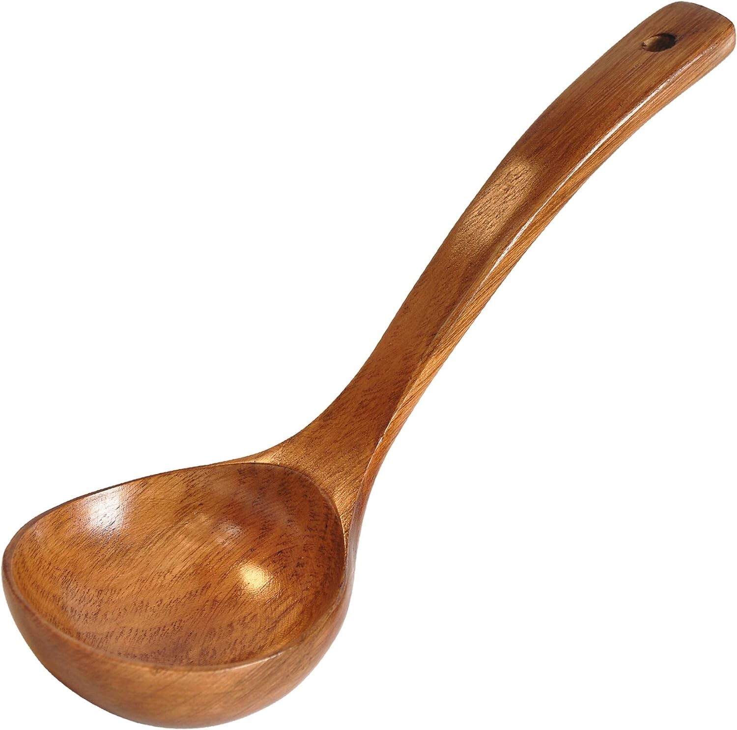 Live Well  Kitchen Wooden Long Handle Ladle Soup Ladle, Long Handle Wooden Spoon