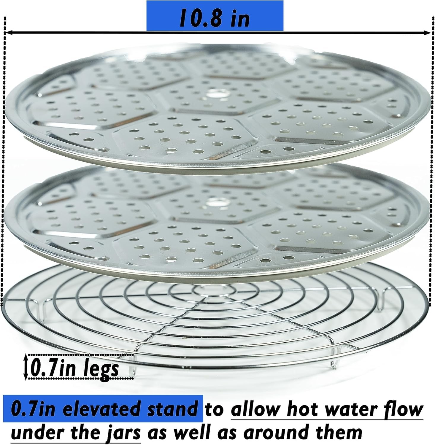 Canning Rack - Pot Rack - Canning Rack for Water Bath Canner Rack - Stainless...