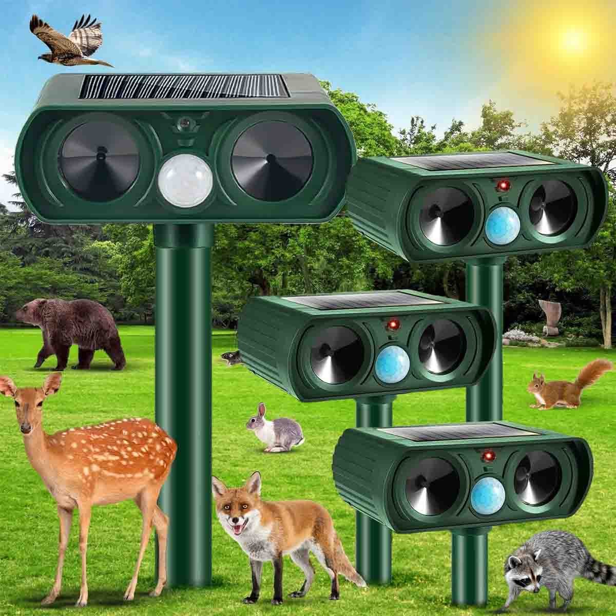 2025 Solar Ultrasonic Animal Repellent Repellent Outdoor Solar Animal Repeller