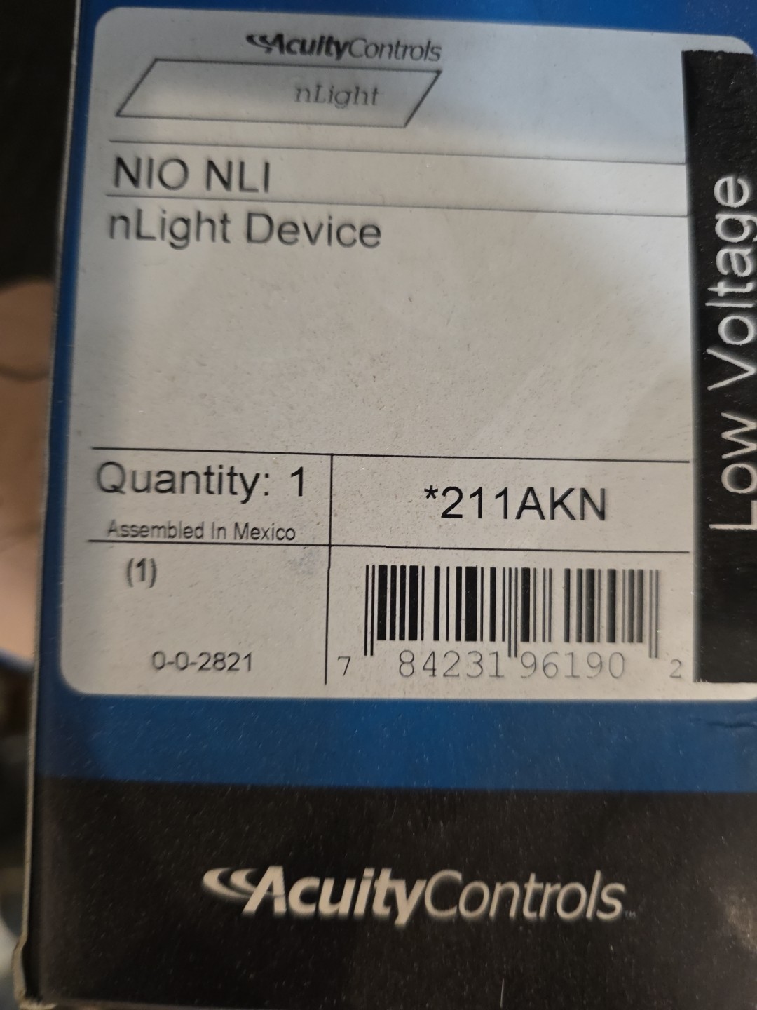 Acuity Controls Nio nLight Device 211AKN