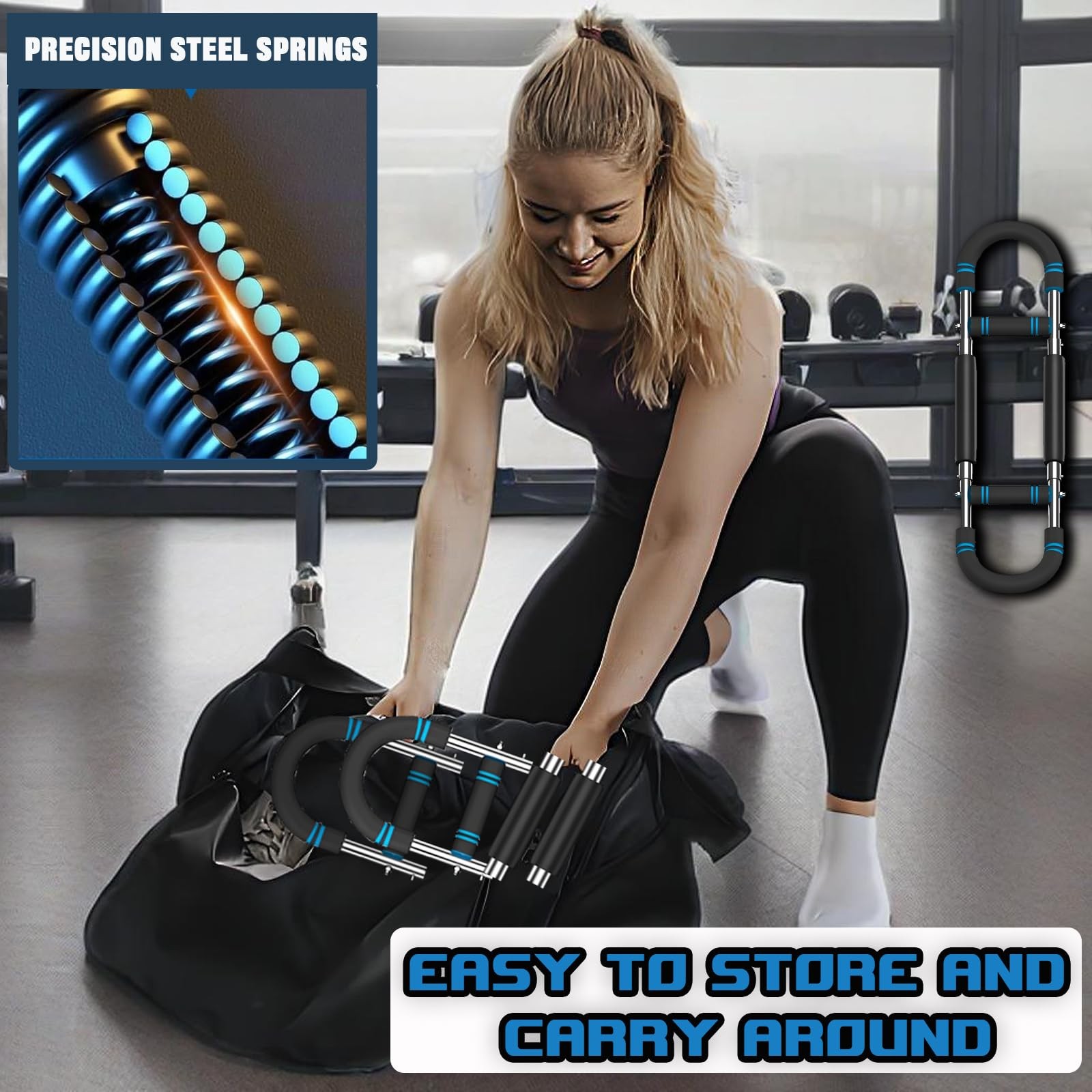 Twister Arm Trainer- Adjustable Resistance (60-110 lbs), Portable Upper Body ...