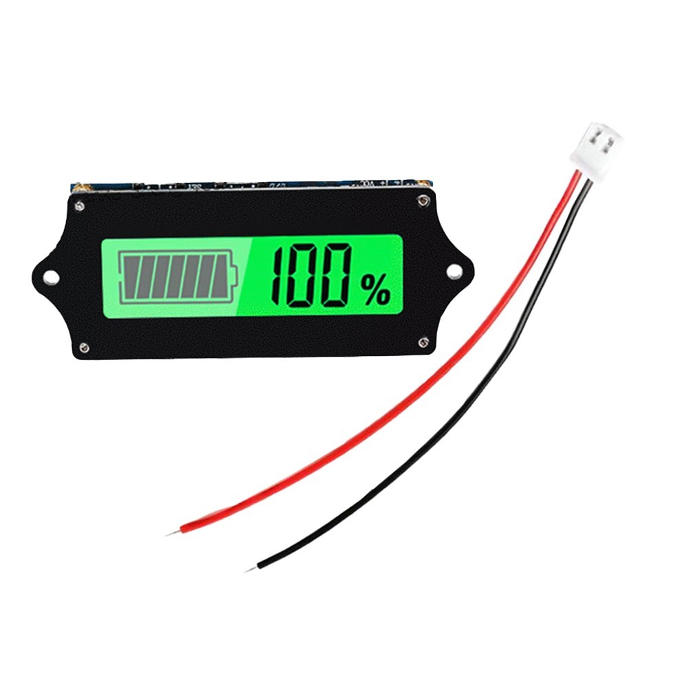 Batteries Capacities Monitored Easily with Compact LCD Design Features