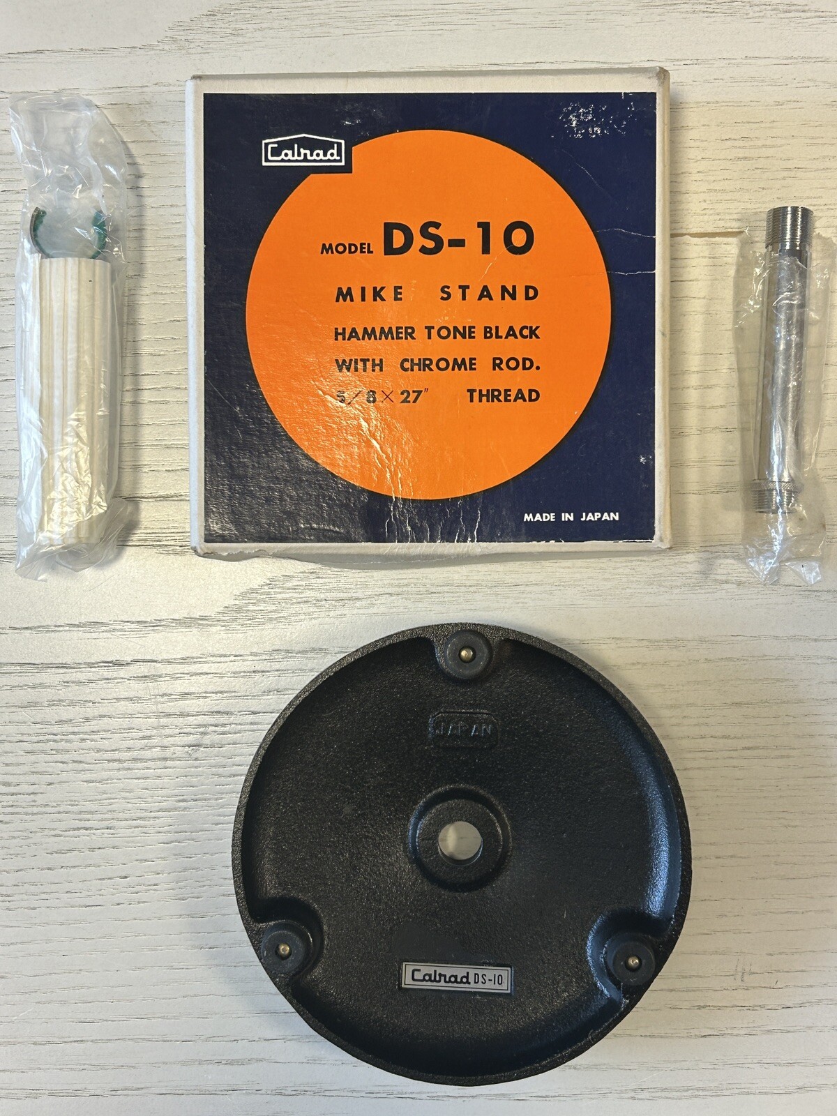 Vintage NOS Calrad DS-10 Weighted Mike Stand Made In Japan Free Shipping!