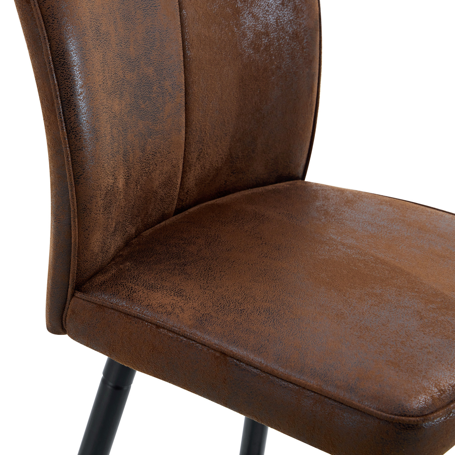 Set of 2 Bar Stool Tech Cloth Upholstered Bar Chair Counter Height Dining Chair