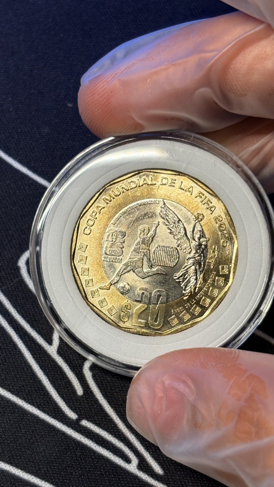Mexico FIFA World Cup 2026 CDMX $20 Peso Commemorative Coin w/ Capsule