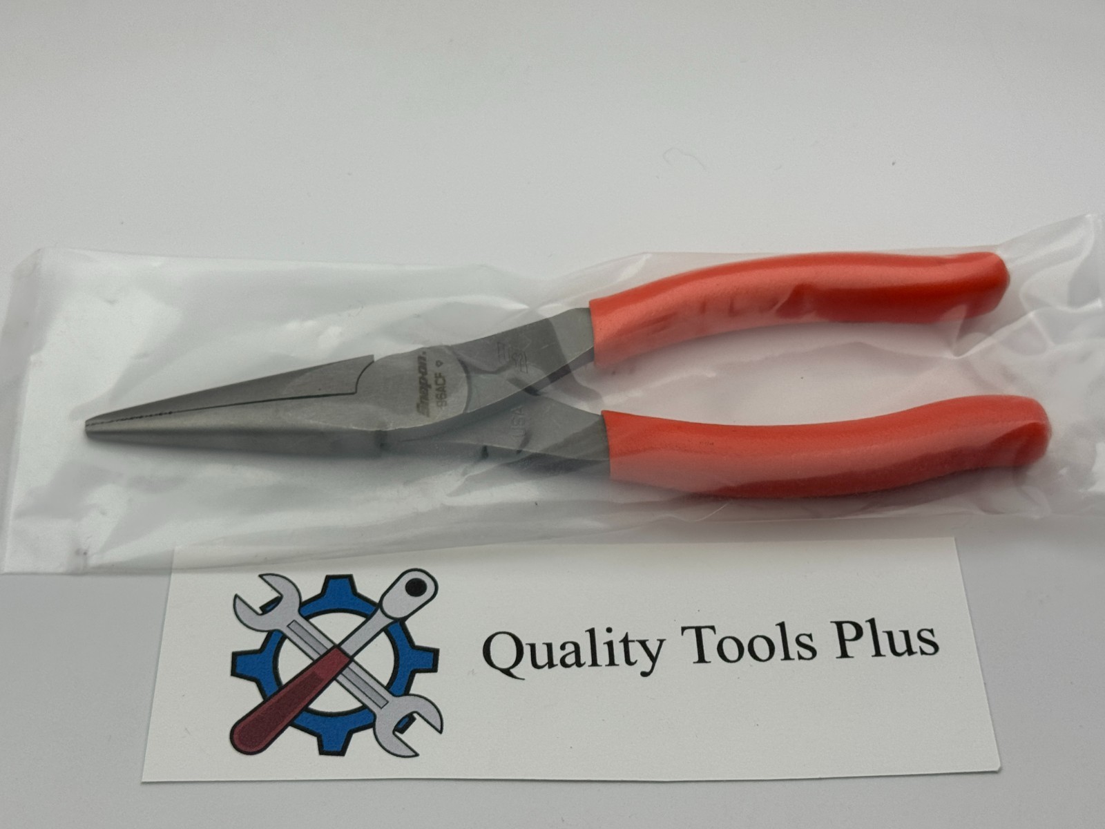 Snap-On Tools NEW 96ACF 8" Talon Grip Needle Nose Pliers Orange