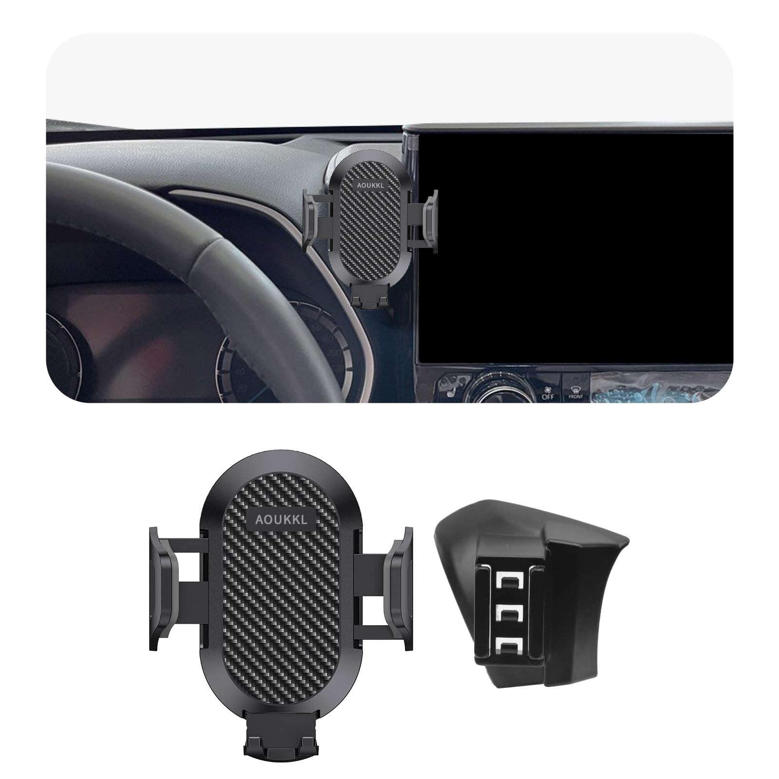 Car Holder Fits for Toyota Highlander 2020-2025 ,Thick Cases Friendly,Cell Mo...