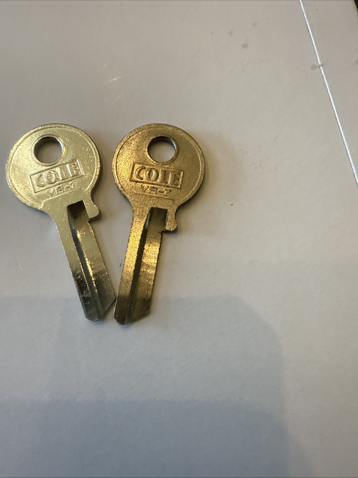 Cole brand key blanks, VR-7, locksmith, Set of 4