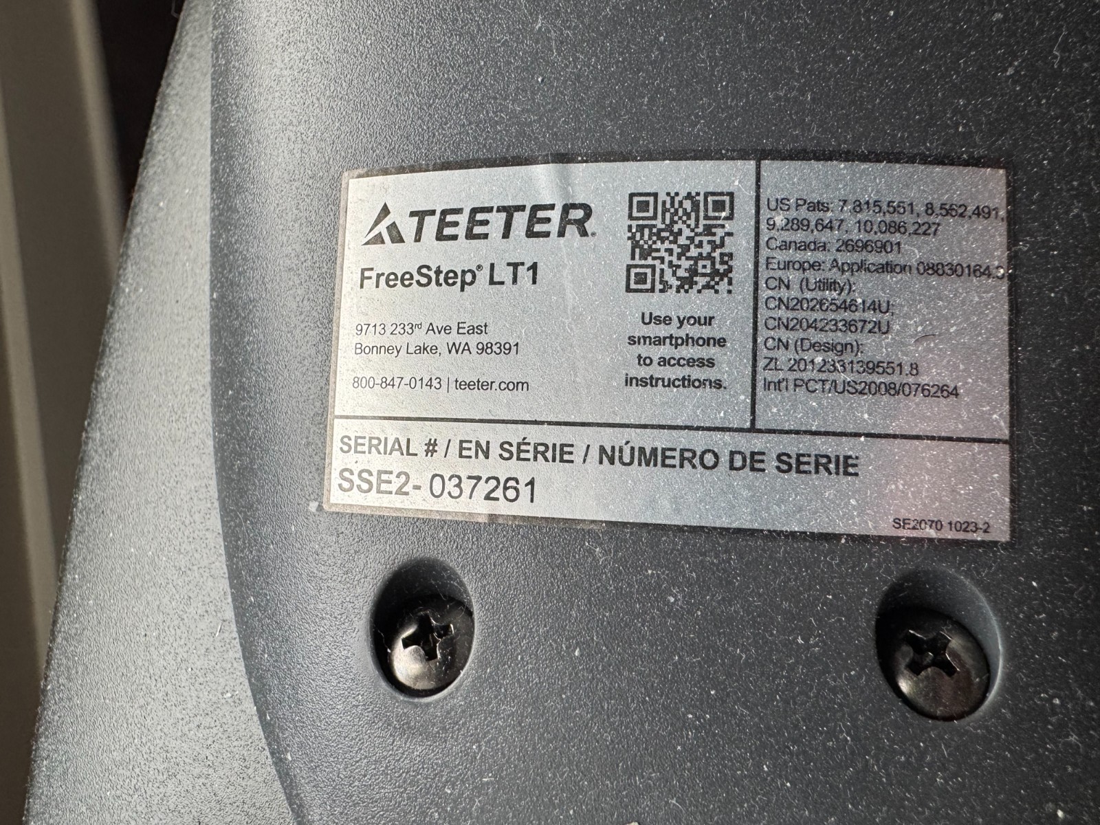 Teeter FreeStep LT1 Recumbent Cross Trainer Great Condition