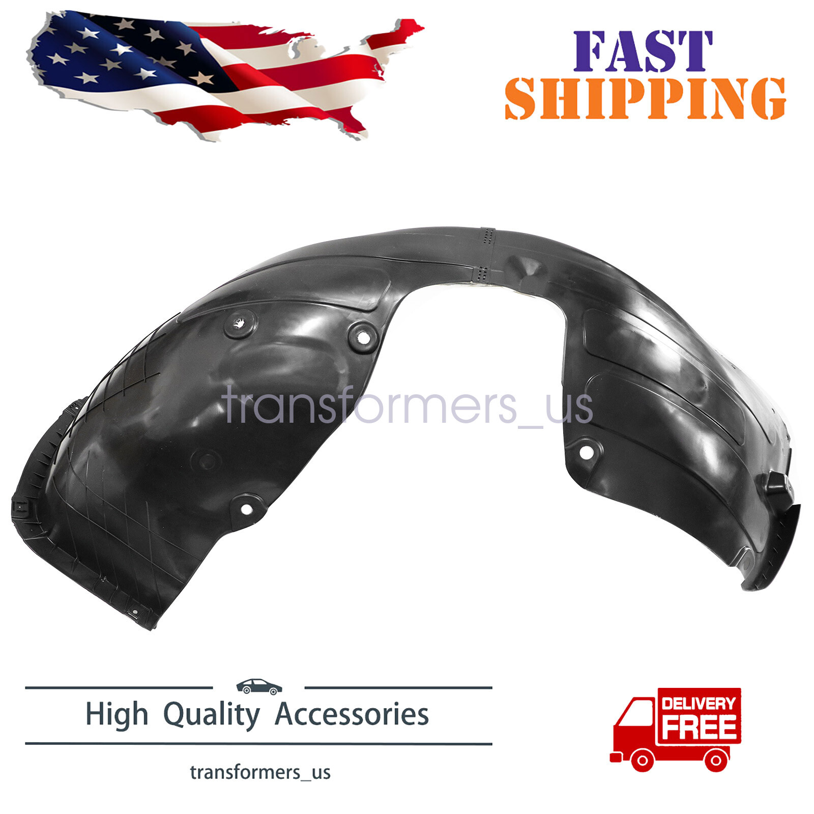 New Front Right Side Fender Liner Fits Hyundai Tucson 2019-2021 86812D3500 US