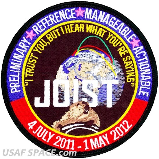 USAF JOINT OPTIMIZING INFORMATIONAL STRIKE TOOL (JOIST) ORIGINAL AIR FORCE PATCH