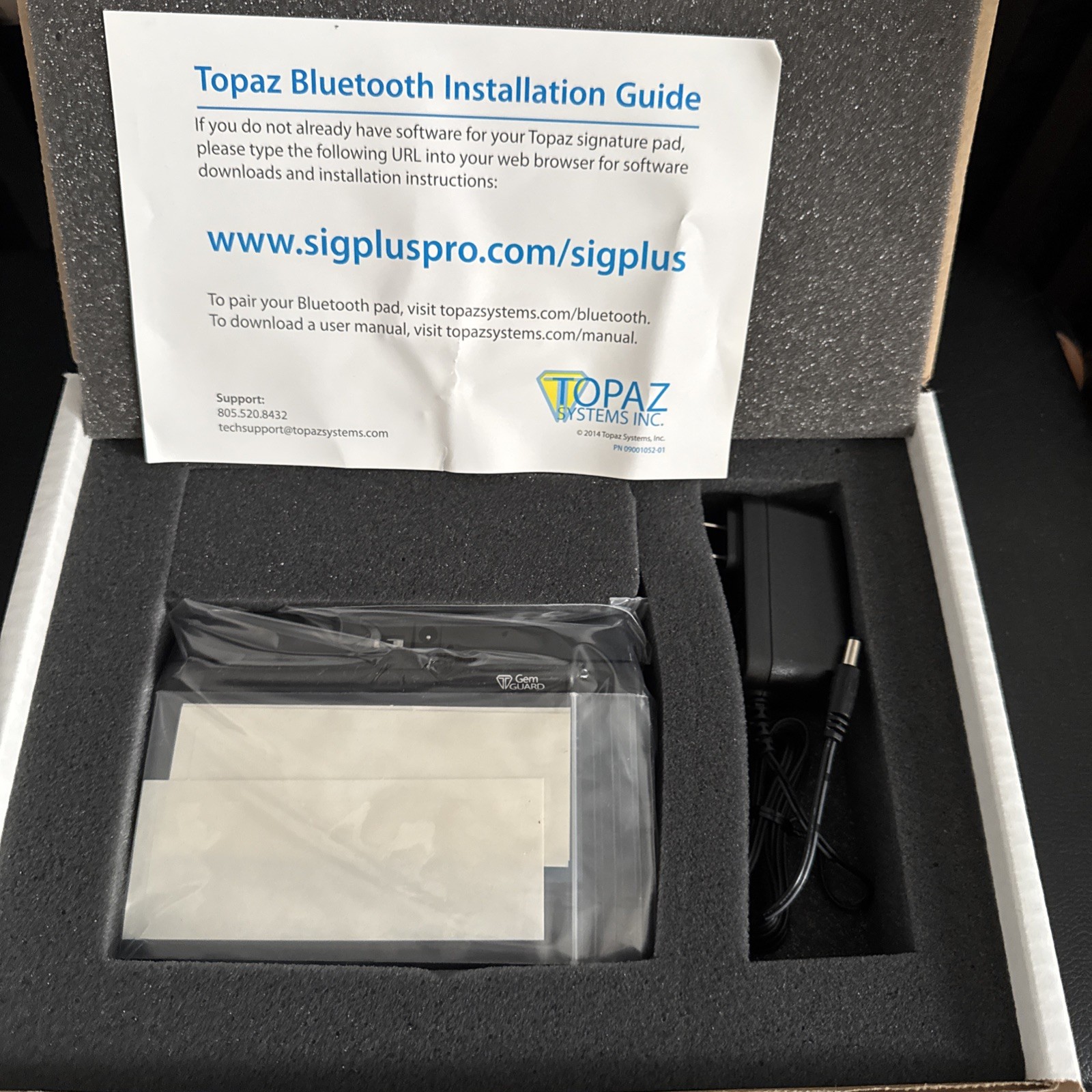 NEW BLUETOOTH Topaz T-S460-BT2-R SigLite 1x5 Standard Signature Pad