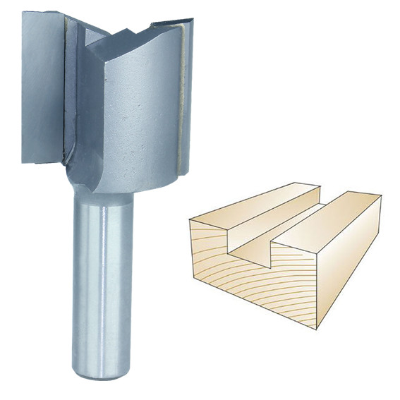 Whiteside Straight Bit, 1/2 in. SH x 1-3/8 in. CD x 1-1/4 in. CL
