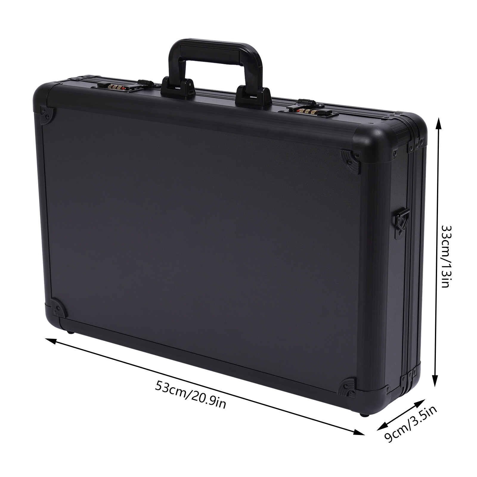 Professional Black Barber Suitcase with Digital Lock & Ample Storage