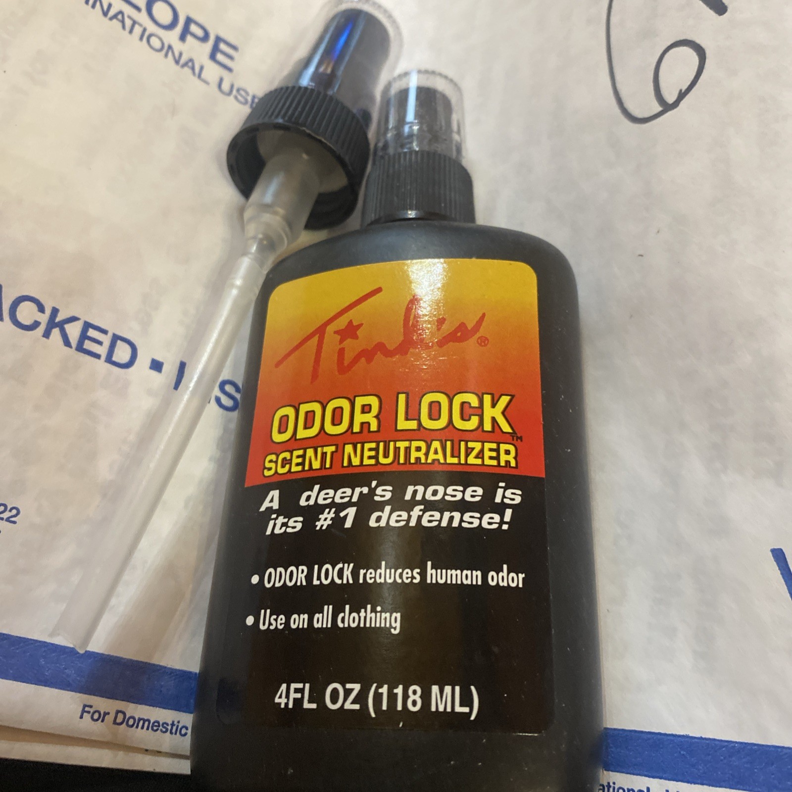 3- TINK'S ODOR LOCK SCENT ELIMINATOR - 4 OZ NON SPRAY BOTTLE Gr35