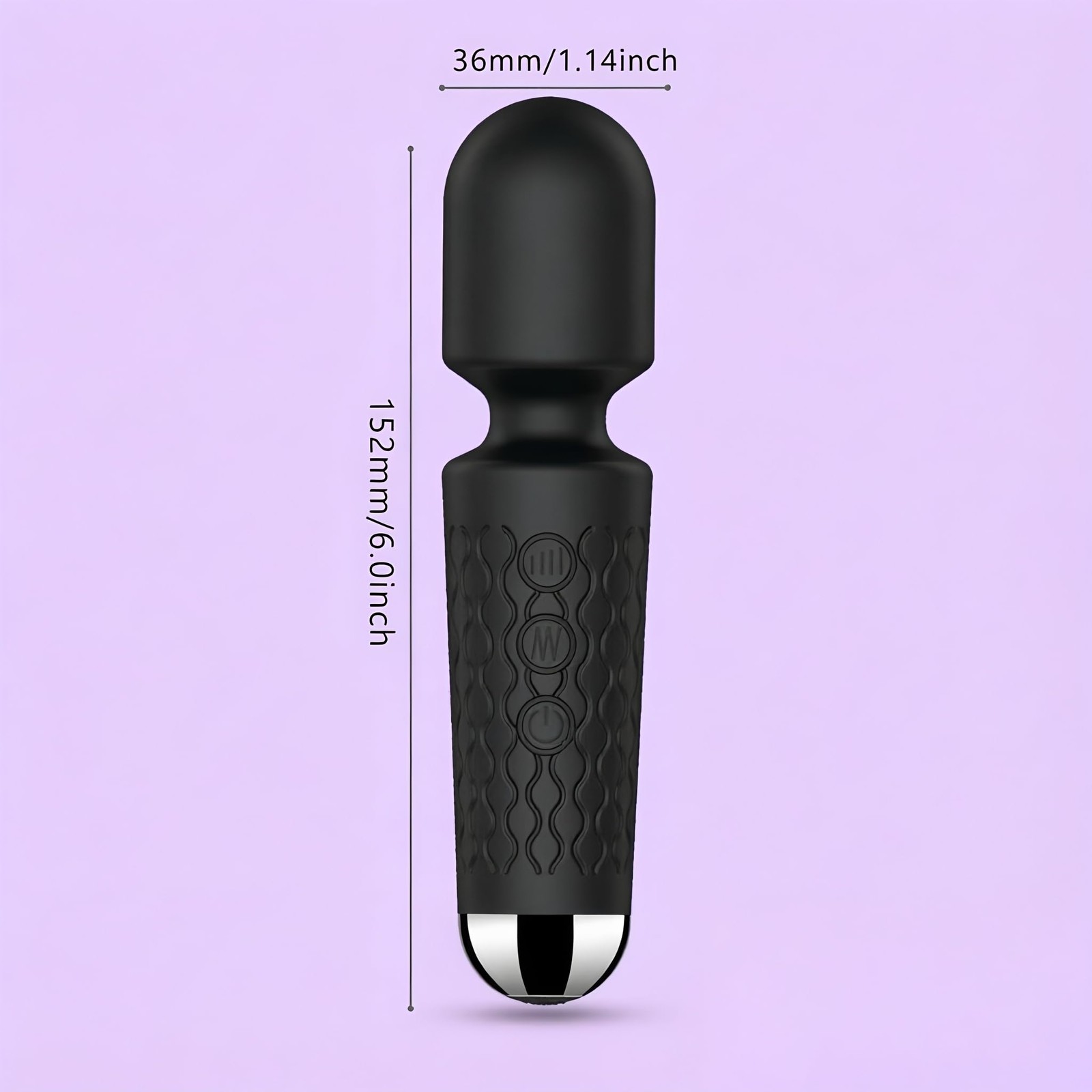 Handheld Cordless Mini Massager, Powerful Quiet with Waterproof, 20 Modes & 8...