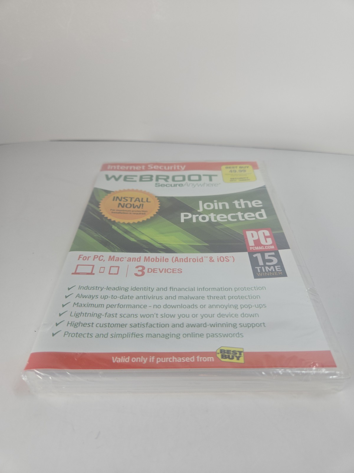 Webroot SecureAnywhere Internet Security - Full Version for Windows & Mac Sealed