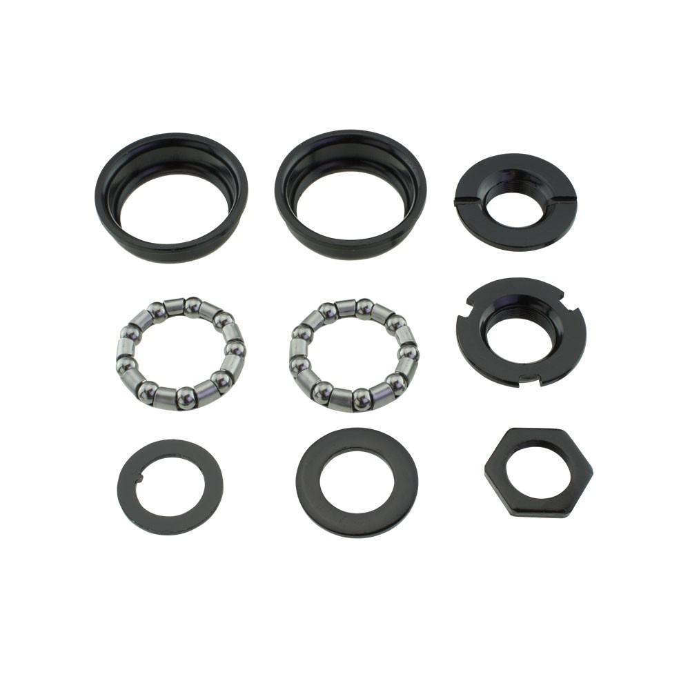 Bottom Bracket Set Black For 1/Piece Crank 5/16x9 BMX Cruiser Bike Bicycle