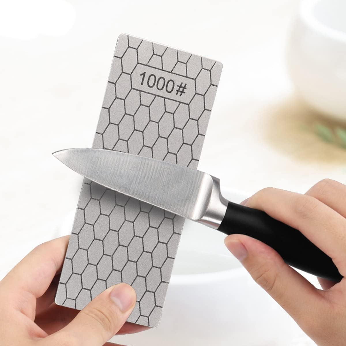 11 Pcs Diamond Sharpening Stone With Angle Guide And Leather Strop Knife Sharpen
