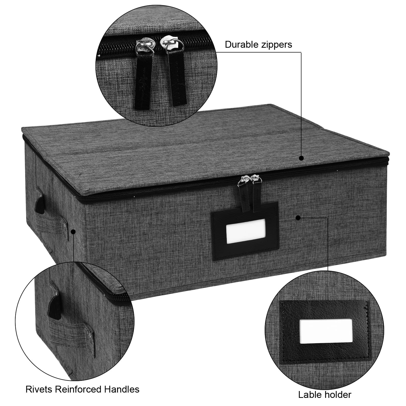 China Storage Containers, Platter Storage for Dinnerware Transport
